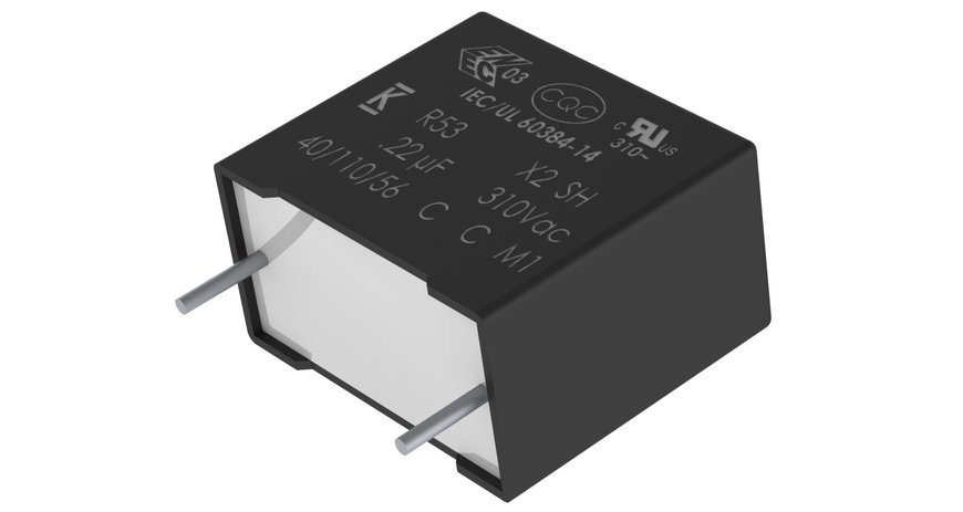 KEMET stellt kleinsten EMI-X2-Folienkondensator für raue Umgebungen vor